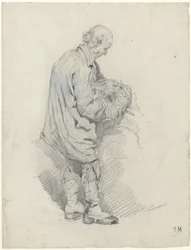 Coché avec une botte de paille