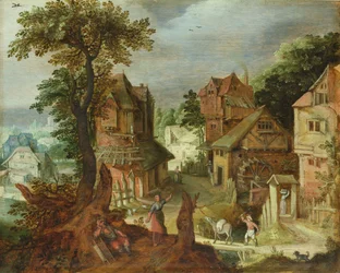 Paysage de village