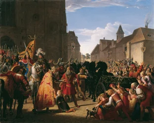 Venceslas demande à Rodolphe de Habsbourg le corps de son père Premysl Ottokar