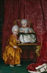 Espagnol :  Los archiduques Fernando y María Ana de Austria Archiduc Ferdinand et archiduchesse Maria Anna d