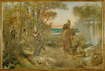 Circé et Ulysse ... (peinture sur toile)