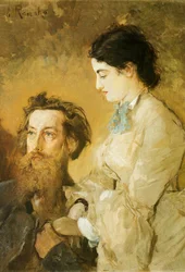 Portrait du sculpteur Reinhold Begas avec sa femme
