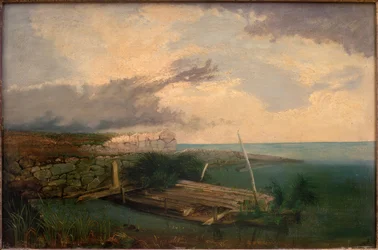 Bois et pierre sur la côte