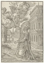 David à genoux