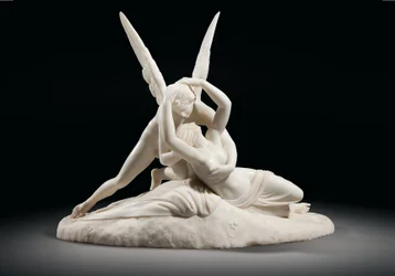 Psyché ranimée par le baiser de Cupidon, vers 1860