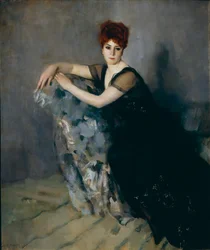 Dame en noir