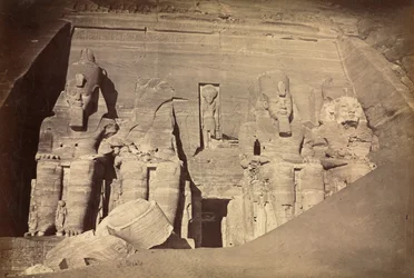 Temple de Ramsès II, Abou Simbel, vers 1860