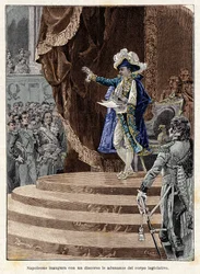 Napoléon Bonaparte ouvre par un discours les séances du corps législatif