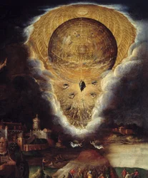 Scènes de la passion : ascension (détail)
