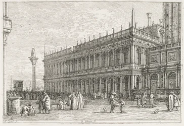 Vues : La Bibliothèque, Venise, 1735-1746