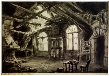 Décor de scène pour la pièce 