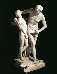 Dédale et Icare par Antonio Canova (1757-1822), hauteur 220 cm