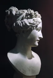 Paolina Borghese en Vénus Victrix, par Antonio Canova (1757-1822), marbre blanc
