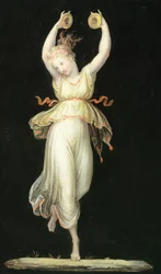 Femme jouant des castagnettes