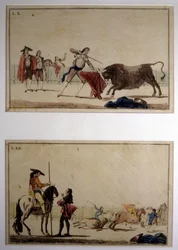 Scène de tauromachie