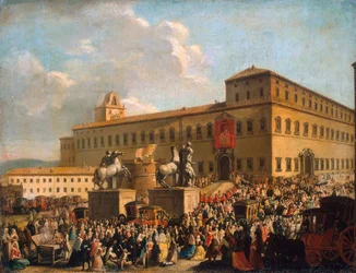 Festival devant le Palais du Quirinal, 1767