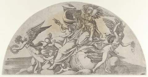 Dieu assis sur le monde, 1540-45