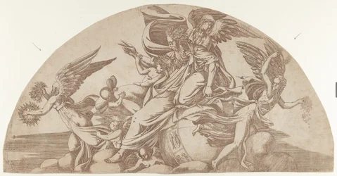Dieu assis sur le monde, 1540-45