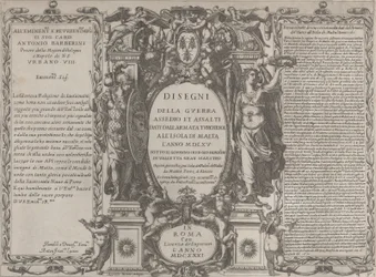 Frontispice pour Dessins de la guerre, siège et assaut de l
