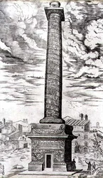 Colonne de Trajan à Rome célébrant les campagnes de l
