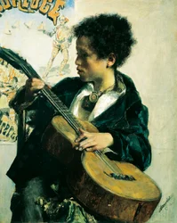 Gamin avec une guitare