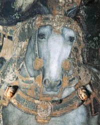 Cheval en harnais (détail)