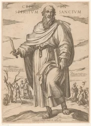 Saint Barthélemy Credo in spiritum sanctum (Christ, Marie et les apôtres)