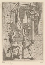 Torture avec marteaux en suspension (Tortures subies par les martyrs chrétiens)