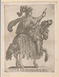 Empereur Titus à cheval (série Première douze empereurs romains à cheval)