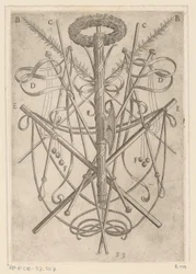 Ornement avec instruments de torture