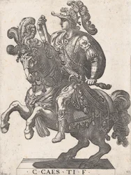 Empereur Gaius à cheval, de 