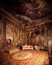 Dieux olympiens, peintures murales dans la salle du Ciel, vers 1695-96