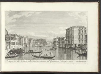 Vue sur le Grand Canal, Palazzo Bembo et Palazzo Vendramin-Calergi à Venise