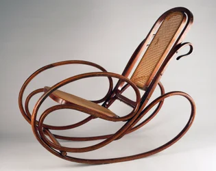 Chaise berçante, vers 1914