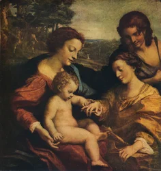 Le Mariage mystique de Sainte Catherine, 1526-1527
