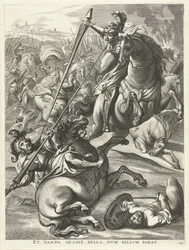 Achille bat Téléphos; entrée de Ferdinand à Gand en 1635