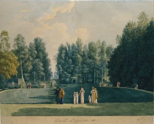 Dans le parc. Olgovo, 1813