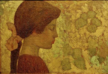 Jeune fille de profil