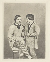 Paysan père et son fils