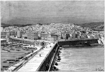 Alger, Algérie, vers 1890
