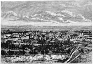 Vue de Blida, Algérie