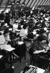Dactylos au travail, Italie, 1938
