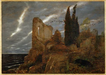 Ruine am Meer - Ruine au bord de la mer ... (peinture sur toile)