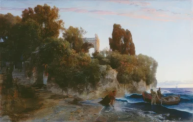 Château au bord de la mer (Meurtre au château). 1859