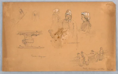 Croquis architecturaux et de figures