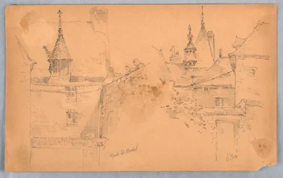 Deux scènes à Mont St. Michel et Vitré