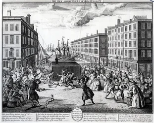 La Vue et les Humeurs de Billingsgate, 1736
