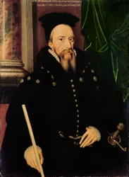 Portrait de William Cecil, 1er Baron Burghley (1520-98) Lord Grand Trésorier