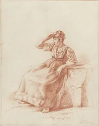 Jeune fille assise