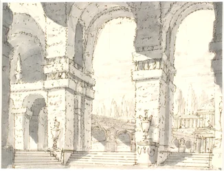 Palais avec arcades